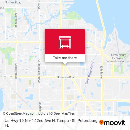 Us Hwy 19 N + 142nd Ave N map