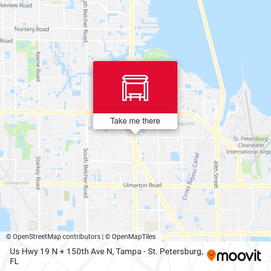 Us Hwy 19 N + 150th Ave N map