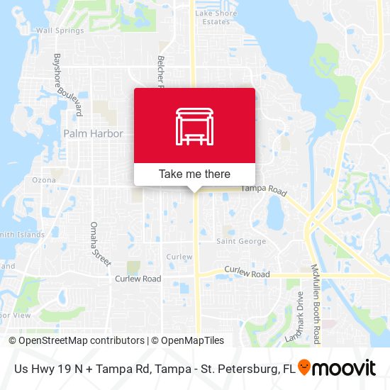 Mapa de Us Hwy 19 N + Tampa Rd