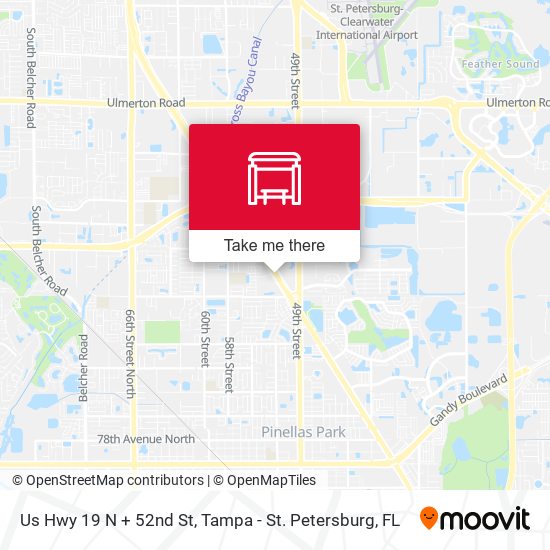 Mapa de Us Hwy 19 N + 52nd St