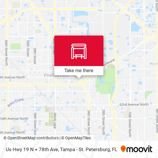 Mapa de Us Hwy 19 N + 78th Ave