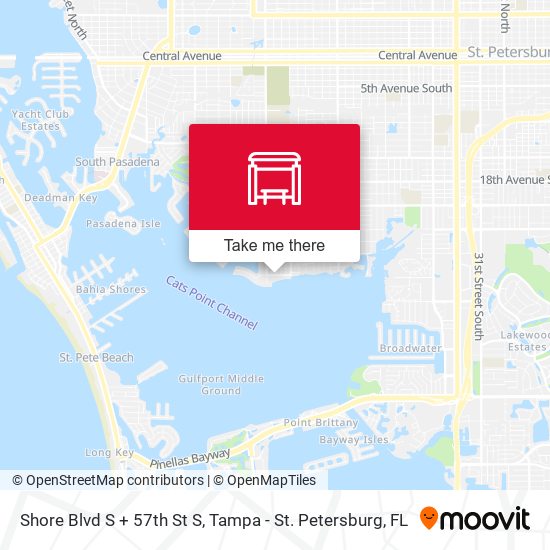 Mapa de Shore Blvd S + 57th St S