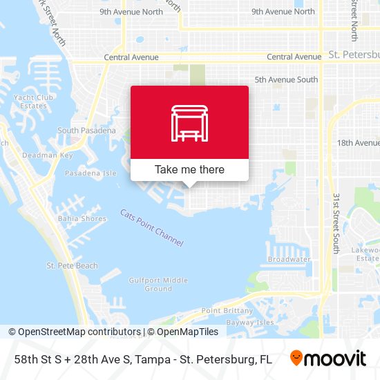 58th St S + 28th Ave S map