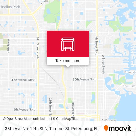 Mapa de 38th Ave N + 19th St N