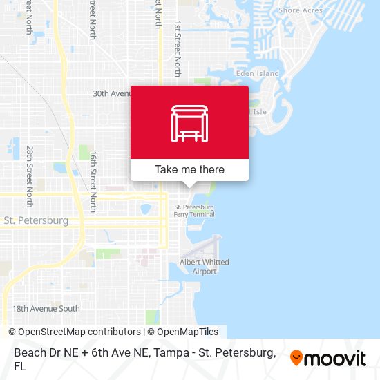 Mapa de Beach Dr NE + 6th Ave NE