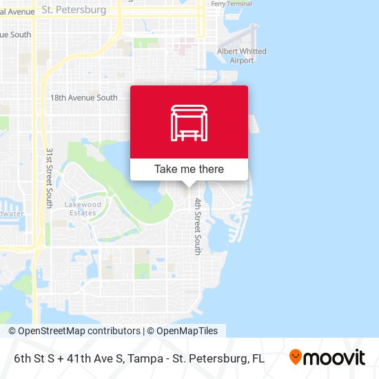 Mapa de 6th St S + 41th Ave S