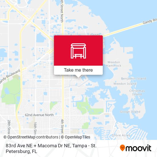 83rd Ave NE + Macoma Dr NE map