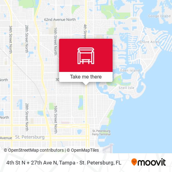 Mapa de 4th St N + 27th Ave N