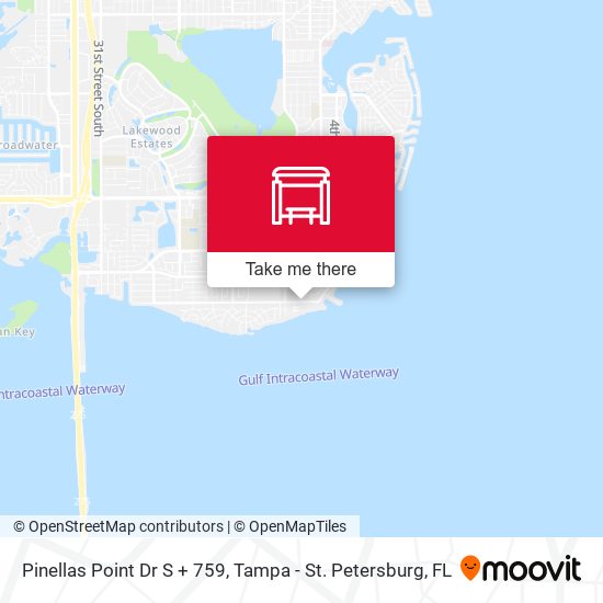 Pinellas Point Dr S + 759 map