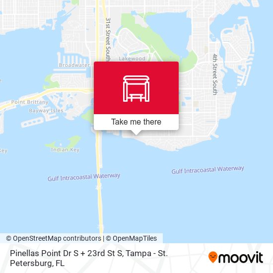 Pinellas Point Dr S + 23rd St S map