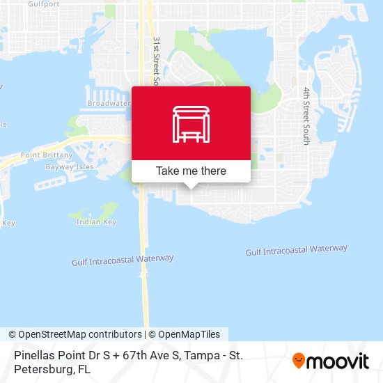 Pinellas Point Dr S + 67th Ave S map
