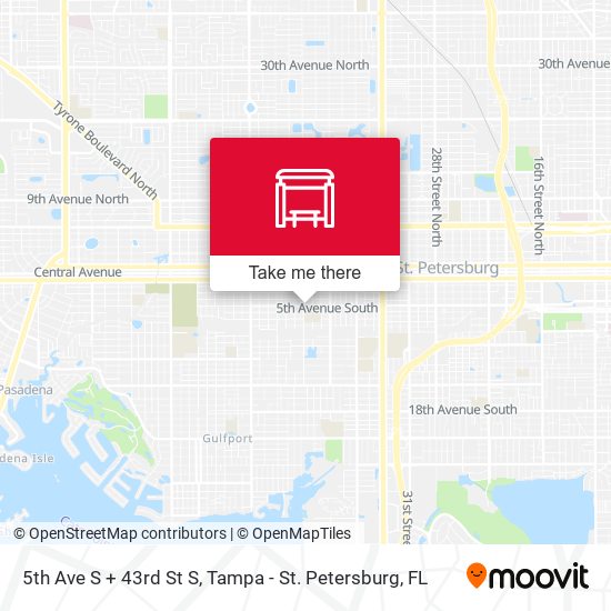 Mapa de 5th Ave S + 43rd St S