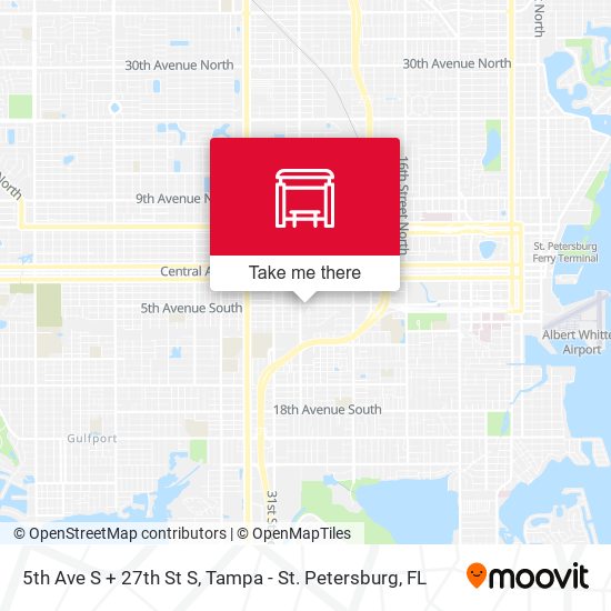 5th Ave S + 27th St S map
