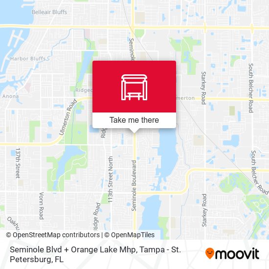 Seminole Blvd + Orange Lake Mhp map