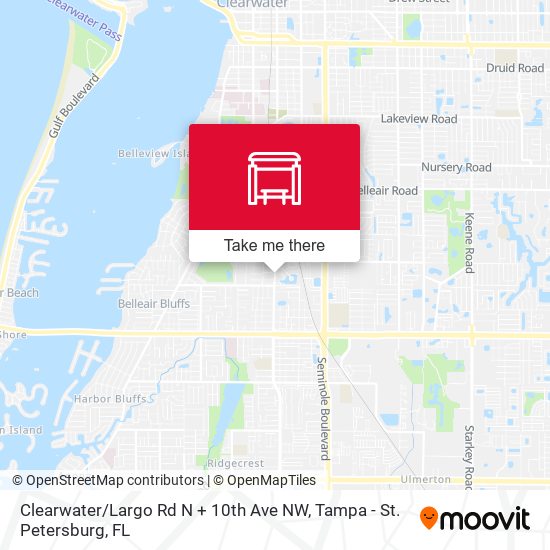 Clearwater / Largo Rd N + 10th Ave NW map