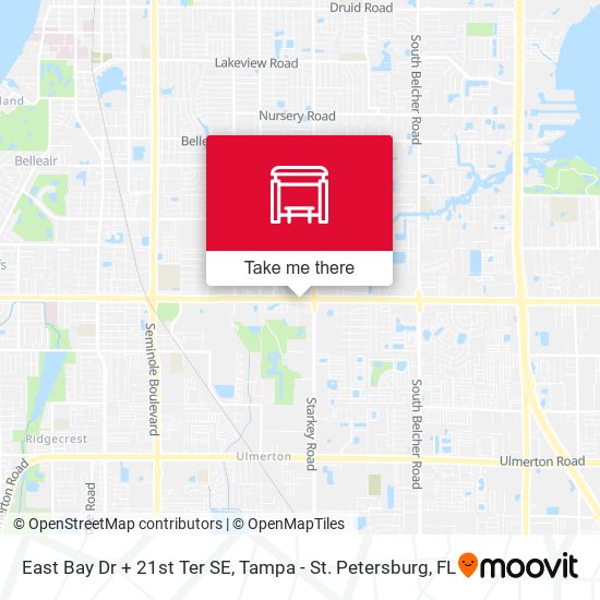 Mapa de East Bay Dr + 21st Ter SE