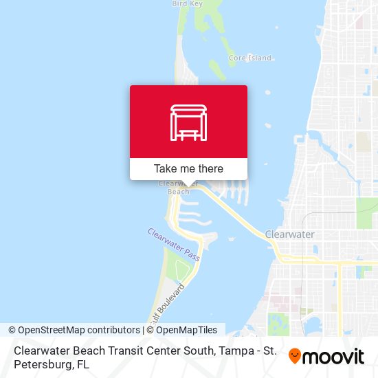Clearwater Beach Transit Center South map