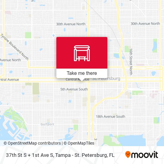 Mapa de 37th St S + 1st Ave S