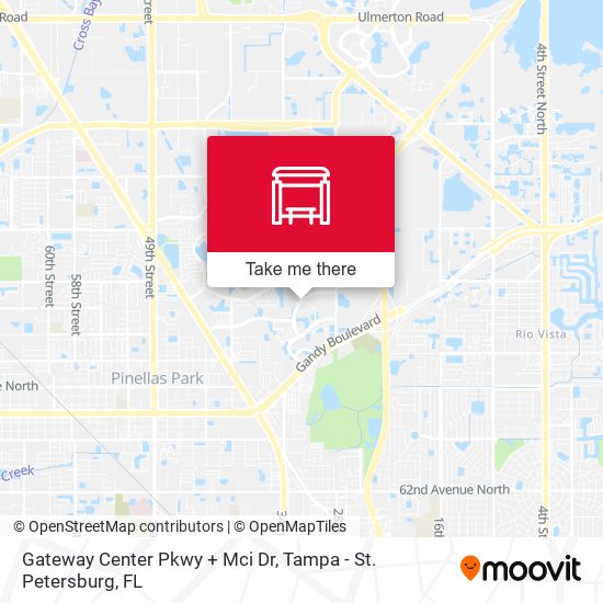 Mapa de Gateway Center Pkwy + Mci Dr