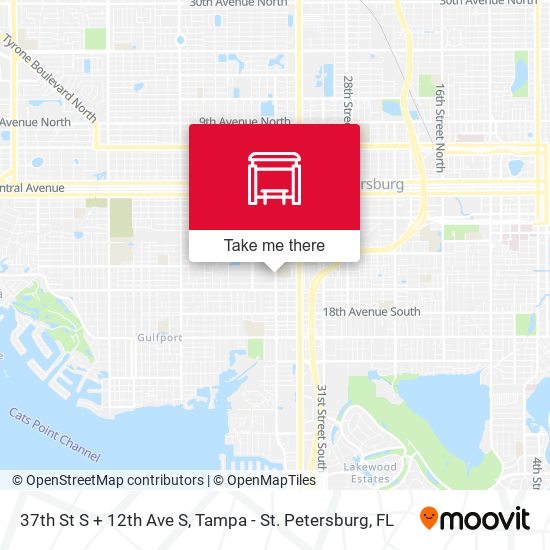 37th St S + 12th Ave S map