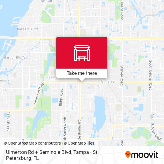 Ulmerton Rd + Seminole Blvd map
