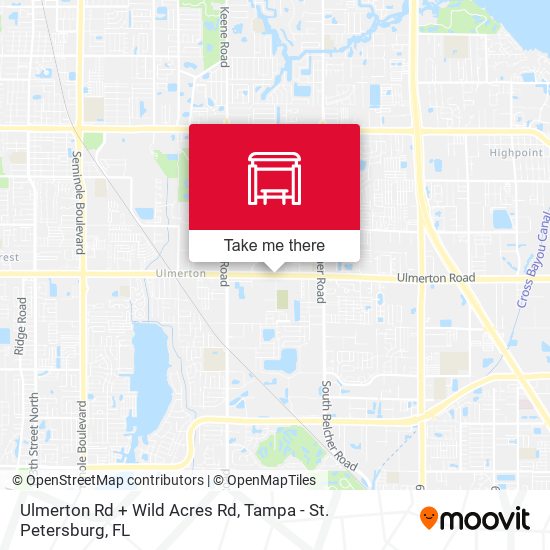 Ulmerton Rd + Wild Acres Rd map