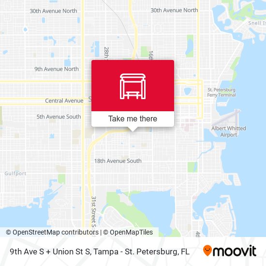 9th Ave S + Union St S map