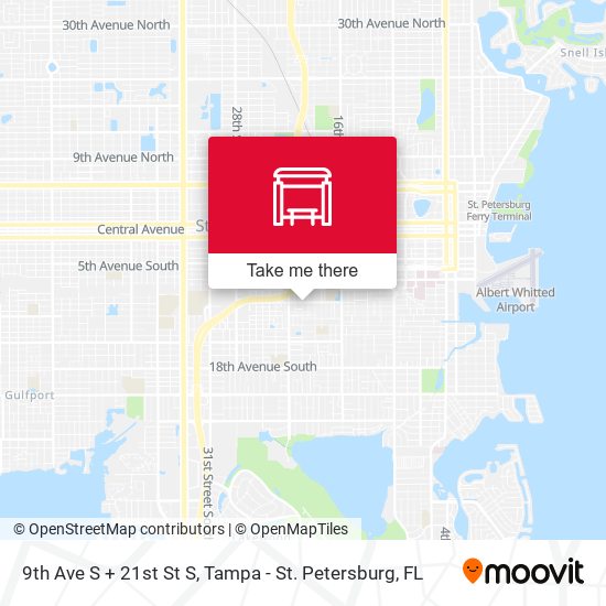Mapa de 9th Ave S + 21st St S
