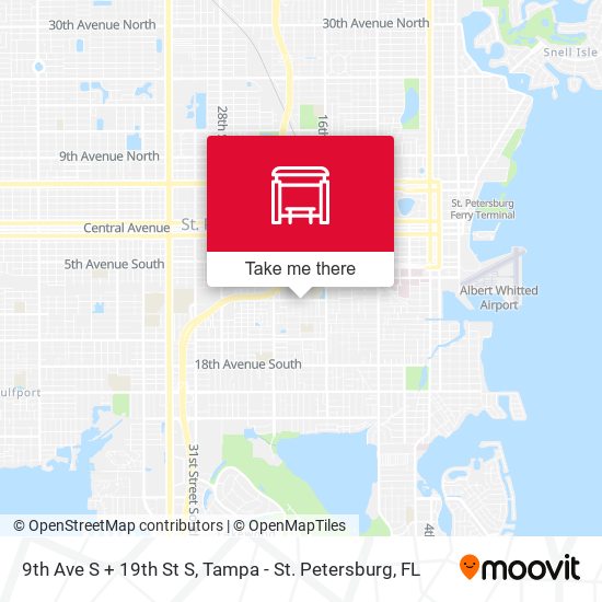 9th Ave S + 19th St S map