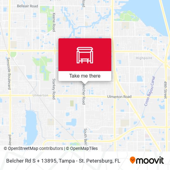 Mapa de Belcher Rd S + 13895