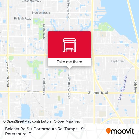 Belcher Rd S + Portsmouth Rd map