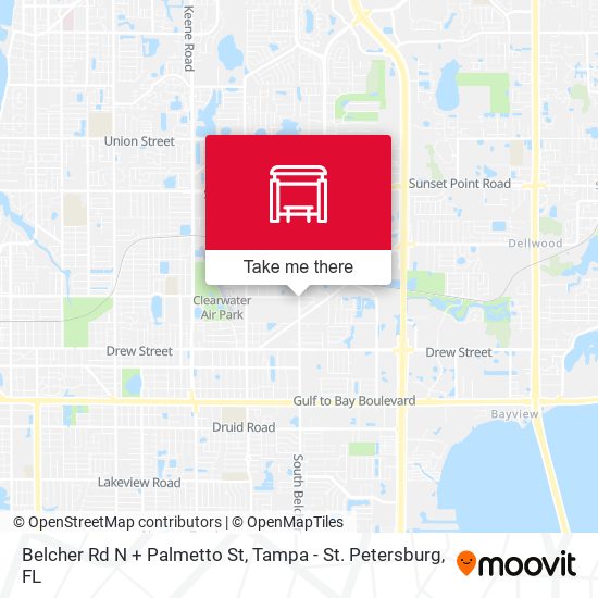 Belcher Rd N + Palmetto St map