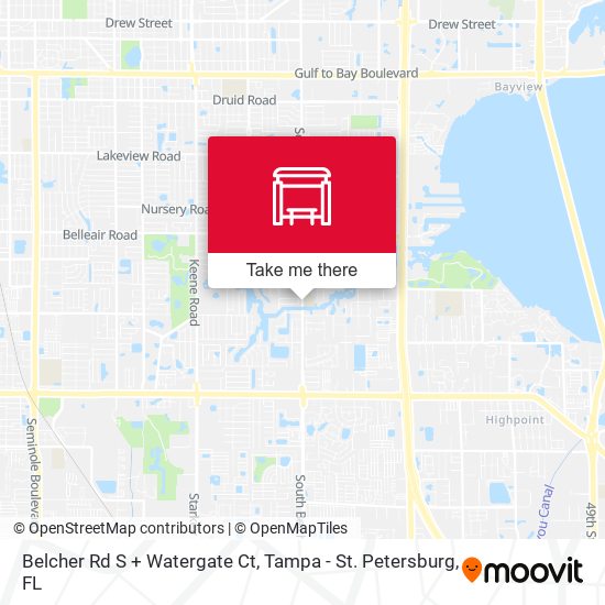 Belcher Rd S + Watergate Ct map