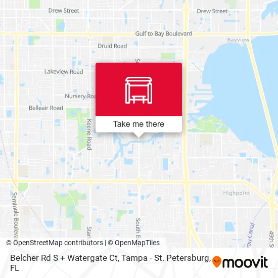 Belcher Rd S + Watergate Ct map