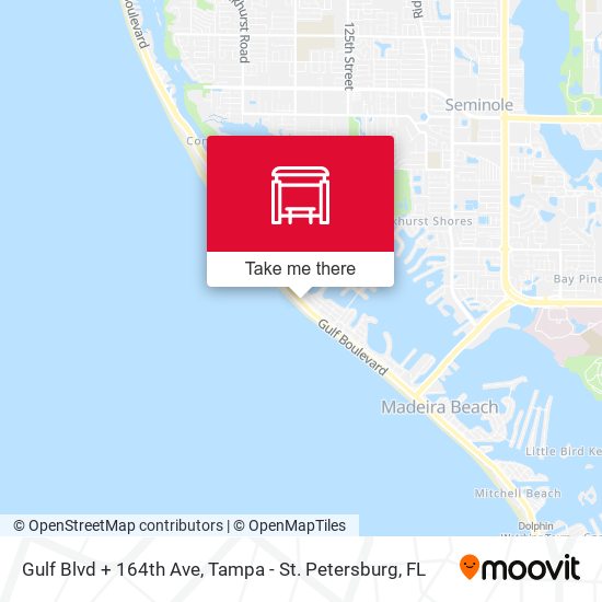 Gulf Blvd + 164th Ave map