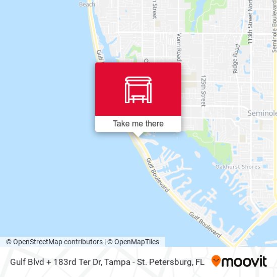 Mapa de Gulf Blvd + 183rd Ter Dr