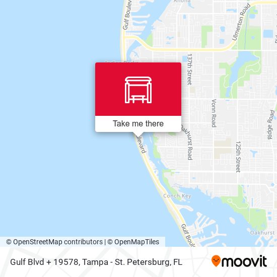 Gulf Blvd + 19578 map