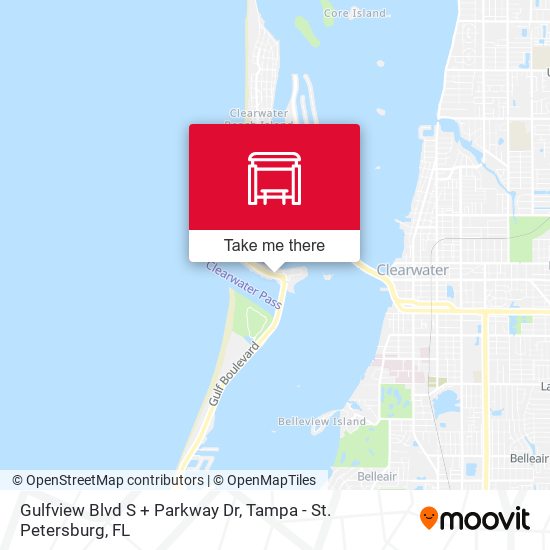 Mapa de Gulfview Blvd S + Parkway Dr