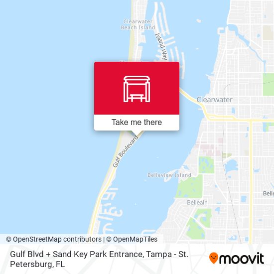 Mapa de Gulf Blvd + Sand Key Park Entrance