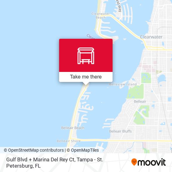 Mapa de Gulf Blvd + Marina Del Rey Ct