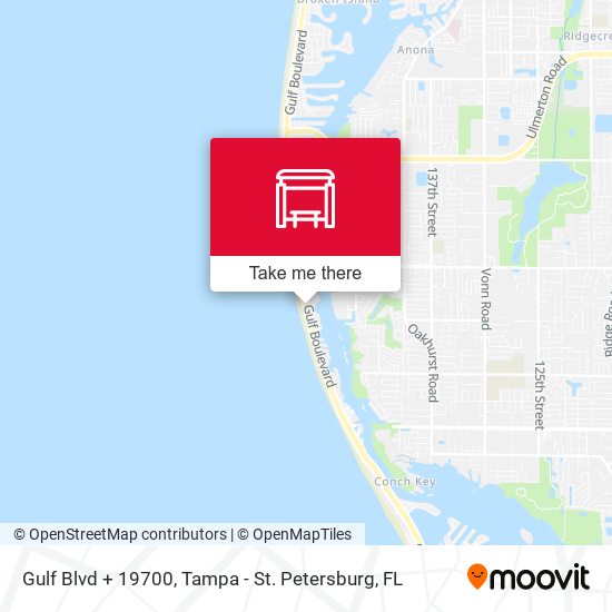 Gulf Blvd + 19700 map