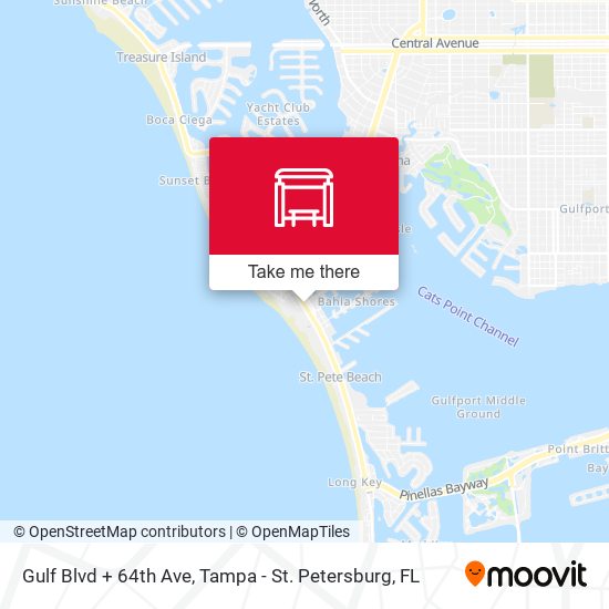 Gulf Blvd + 64th Ave map