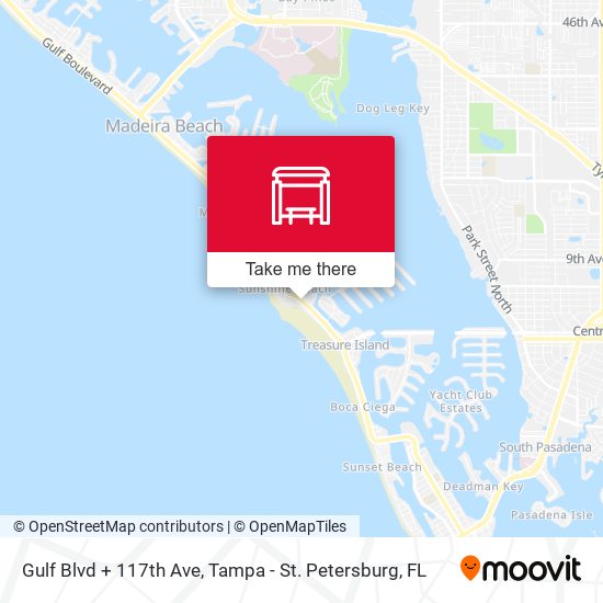 Gulf Blvd + 117th Ave map
