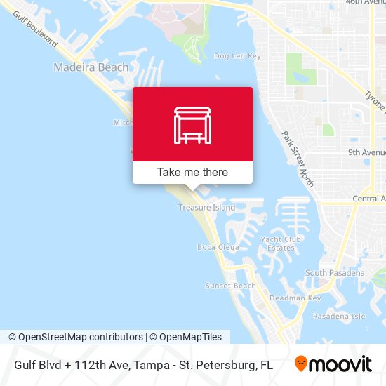 Mapa de Gulf Blvd + 112th Ave