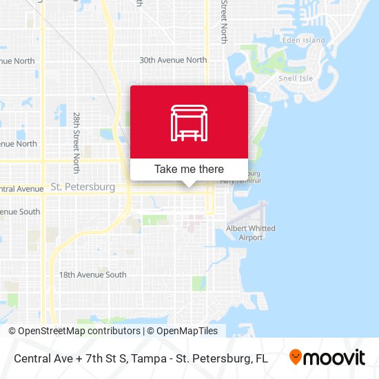 Mapa de Central Ave + 7th St S