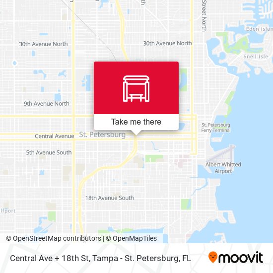 Central Ave + 18th St map