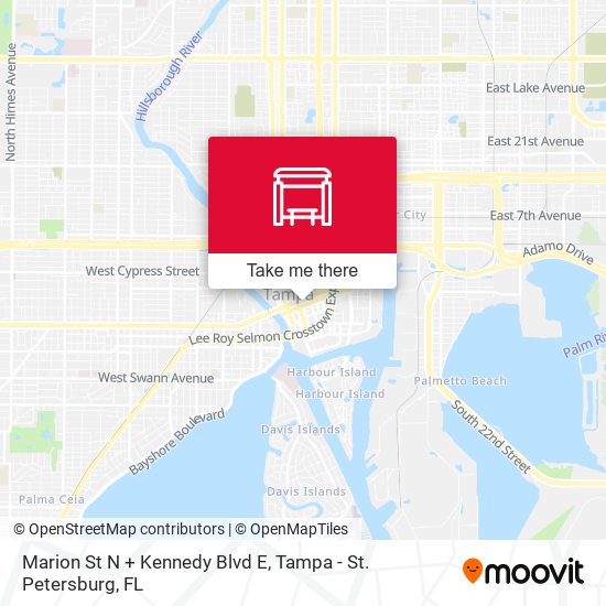Mapa de Marion St N + Kennedy Blvd E
