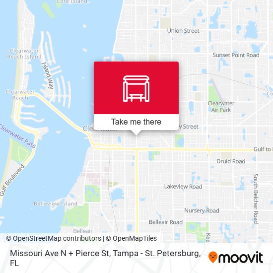 Missouri Ave N + Pierce St map