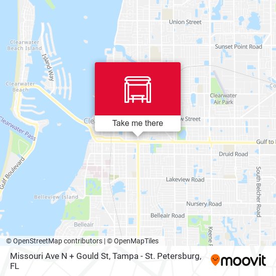 Missouri Ave N + Gould St map