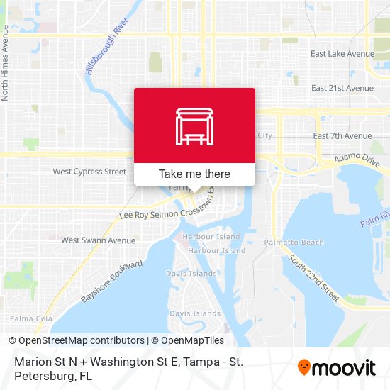 Marion St N + Washington St E map